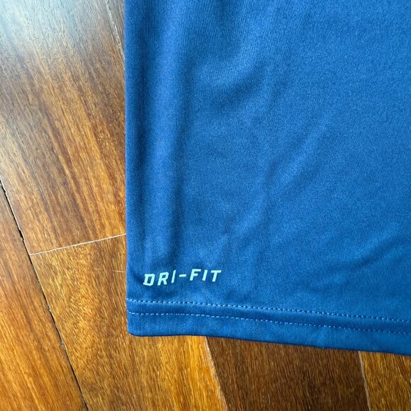 Nike Blue Sz S DRI-FIT Short Sleeve Rash guard Shirt - Picture 5 of 7